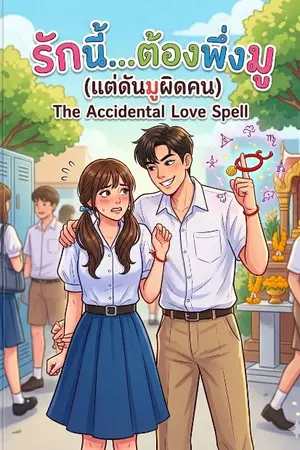 ปกนิยาย "รักนี้... ต้องพึ่งมู (แต่ดันมูผิดคน)" (The Accidental Love Spell)