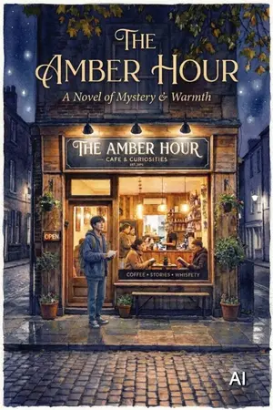 ปกนิยาย The Amber Hour รสชาติสุดท้ายก่อนรุ่งอรุณ