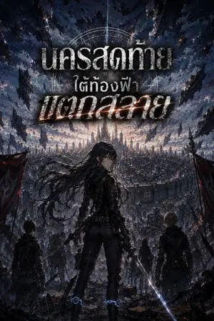 ปกนิยาย นครสุดท้ายใต้ท้องฟ้าแตกสลาย