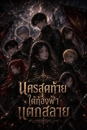 ปกนิยาย นครสุดท้ายใต้ท้องฟ้าแตกสลาย