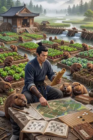 ปกนิยาย ทะลุมิติกับเหล่าบีเวอร์