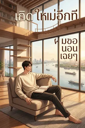 ปกนิยาย เกิดใหม่ทั้งทีขอนอนอยู่บ้านเฉยๆ
