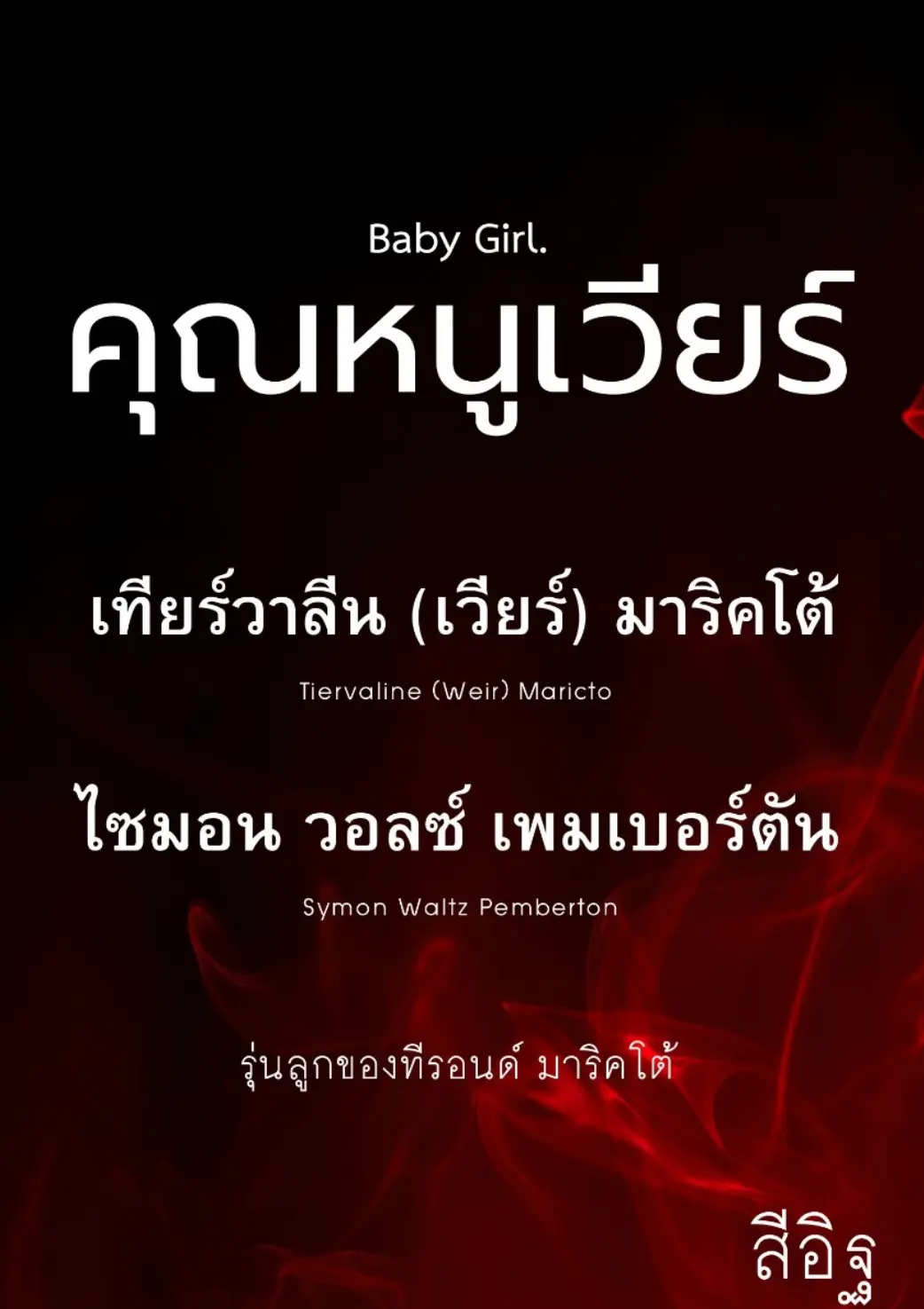 ปกนิยาย Baby Girl คุณหนูเวียร์