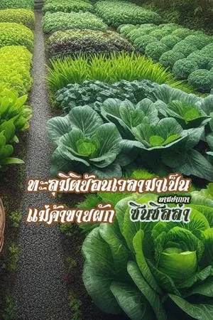 ปกนิยาย ทะลุมิติย้อนเวลามาเป็นแม่ค้าขายผัก