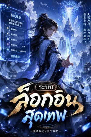 ปกนิยาย ระบบล็อกอินสุดเทพ