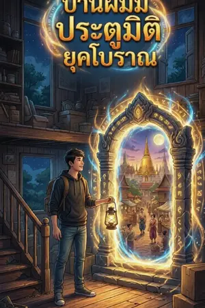 ปกนิยาย บ้านผมมีประตูมิติยุคโบราณ