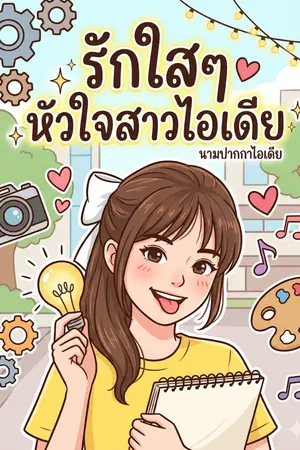 ปกนิยาย รักใสๆหัวใจสาวไอเดีย