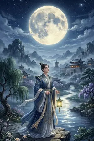 ปกนิยาย เงาจันทร์นับพันปี