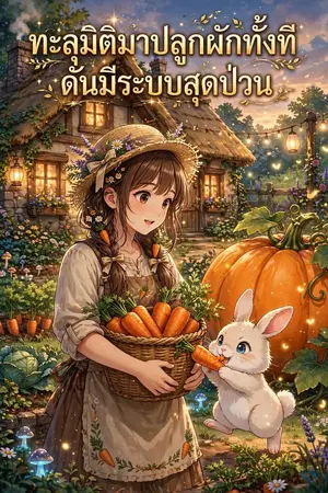 ปกนิยาย ทะลุมิติมาปลูกผักทั้งที ดันมีระบบสุดป่วน