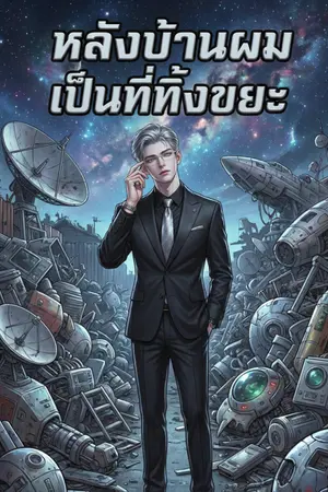 ปกนิยาย หลังบ้านผมเป็นที่ทิ้งขยะ