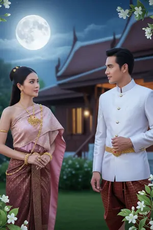 ปกนิยาย บุหลันเคียงจันทร์
