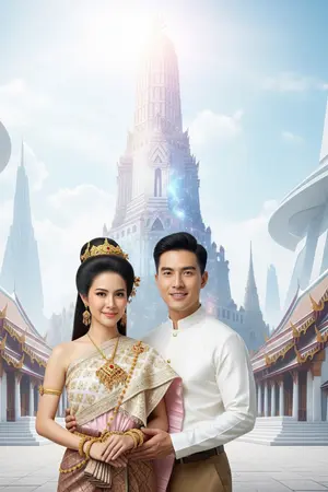 ปกนิยาย สองภพ สองหัวใจ (บุหลันเคียงจันทร์: ภาคสอง)