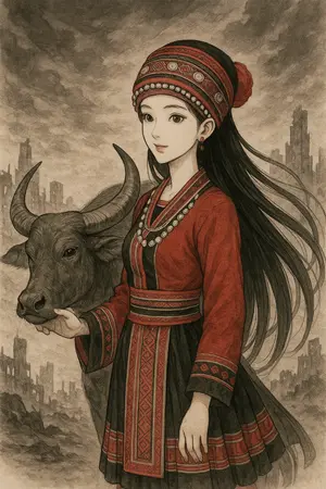 ปกนิยาย ราชินีควายในวันสิ้นโลก