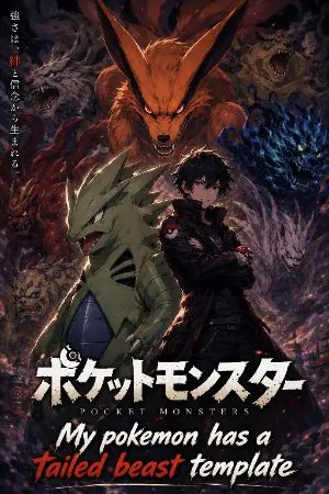 ปกนิยาย Pokemon: My Pokemon Has a Tailed Beast Template ( โปเกมอนของฉันมีเทมเพลตสัตว์หาง )