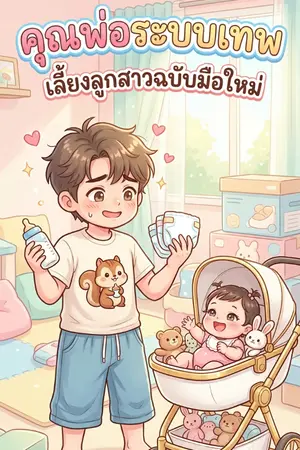 ปกนิยาย คุณพ่อระบบเทพเลี้ยงลูกสาวฉบับมือใหม่