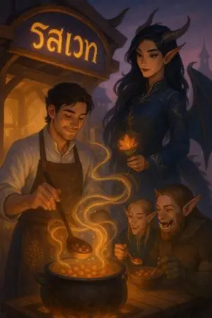 ปกนิยาย ครัวเวทย์มนต์กับมังกรสาว