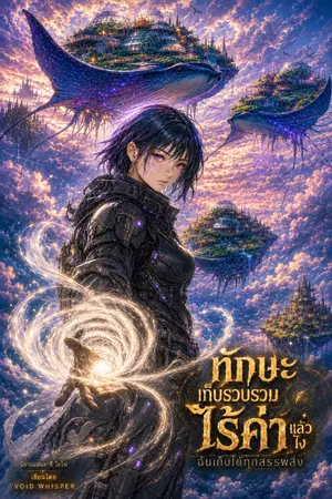 ปกนิยาย ทักษะเก็บรวบรวมไร้ค่าแล้วไง ฉันเก็บได้ทุกสรรพสิ่ง