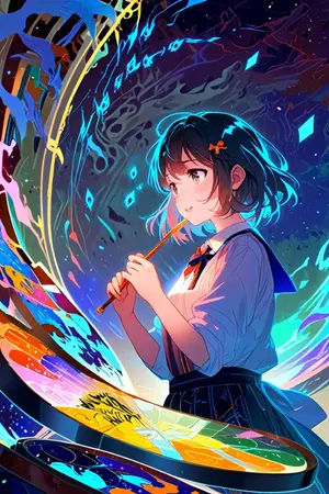 ปกนิยาย นิทาน: เด็กหญิงผู้เติมสีสันให้โลก"