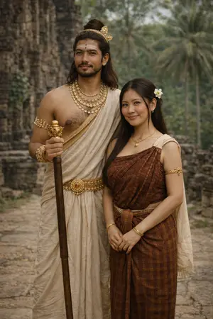 ปกนิยาย วัดพู – คืนที่ลมพาเสียงโบราณกลับมาอีกครั้ง