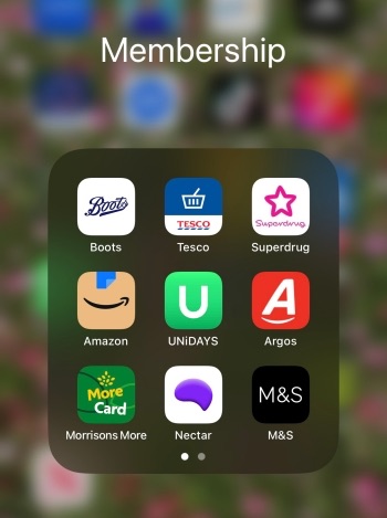 ตัวอย่างแอปพลิเคชันของร้านต่างๆ ที่พี่ดาวน์โหลดมา