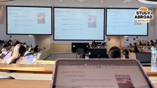 คาบบรรยายวิชา Advertising and Media Planning