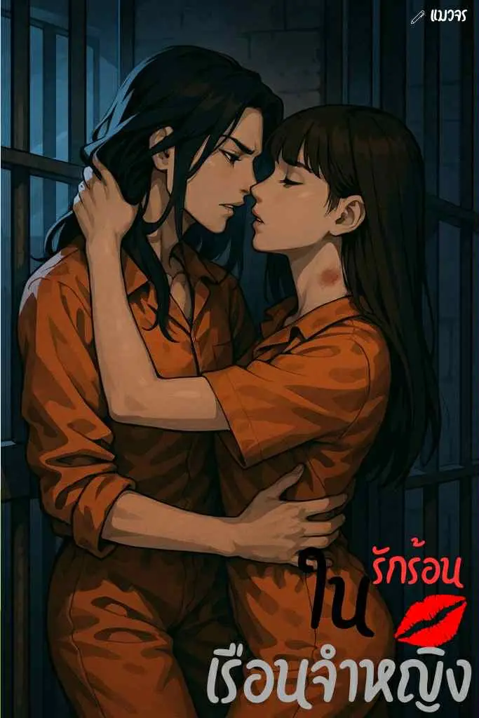 ปกนิยาย รักร้อนในเรือนจำหญิง.
