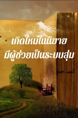 ปกนิยาย เกิดใหม่ในนิยายมีผู้ช่วยเป็นระบบสุ่ม