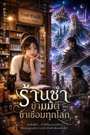 ปกนิยาย ร้านชำข้ามมิติของข้าเชื่อมทุกโลก