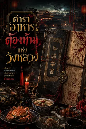 ปกนิยาย ตำราอาหารต้องห้ามแห่งวังหลวง