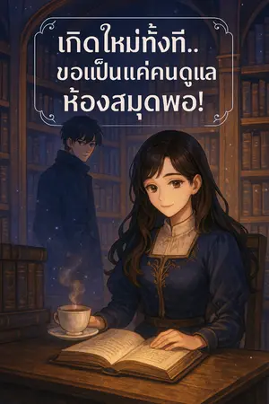 ปกนิยาย เกิดใหม่ทั้งที ขอเป็นแค่คนดูแลห้องสมุดพอ