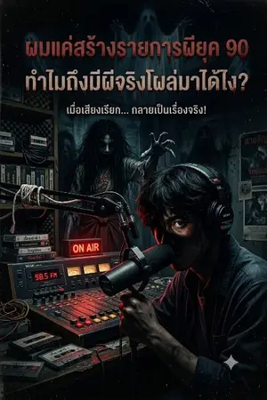 ปกนิยาย ผมแค่สร้างรายการผียุค 90 ทำไมถึงมีผีจริงโผล่มาได้ฟร่ะ?