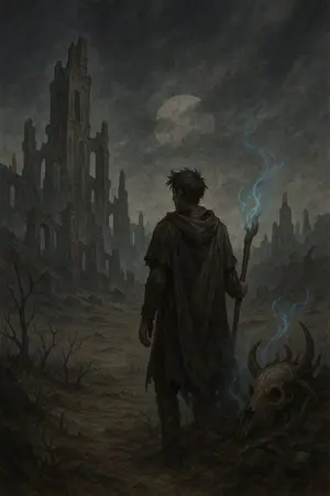 ปกนิยาย บันทึกของมนุษย์คนสุดท้ายในโลกเวทมนตร์