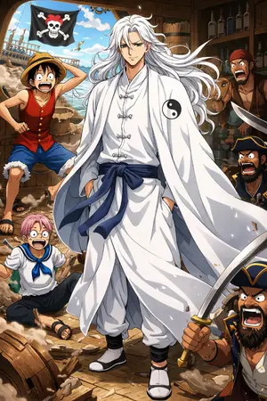 ปกนิยาย Fic One piece:รองกัปตันแห่งกลุ่มโจรสลัดหมวกฟาง เอเดรียน ไป๋เย่