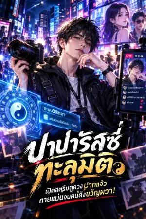 ปกนิยาย ปาปารัสซี่ทะลุมิติ เปิดสตรีมดูดวงปากแจ๋ว ทายแม่นจนคนดังขวัญผวา!