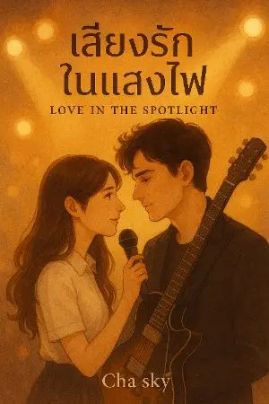 ปกนิยาย เสียงรักในแสงไฟ