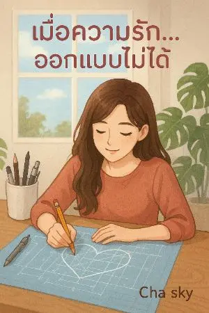 ปกนิยาย เมื่อความรัก...ออกแบบไม่ได้