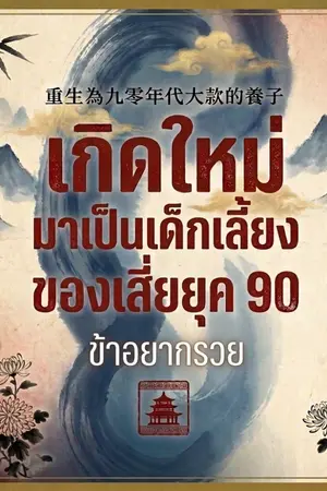 ปกนิยาย เกิดใหม่มาเป็นเด็กเลี้ยงของเสี่ยยุค 90