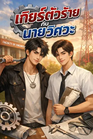 ปกนิยาย เกียร์ตัวร้ายกับนายวิศวะ