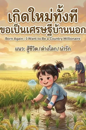 ปกนิยาย เกิดใหม่ทั้งที ขอเป็นเศรษฐีบ้านนอก : Little Rice & The Archive of Knowledge