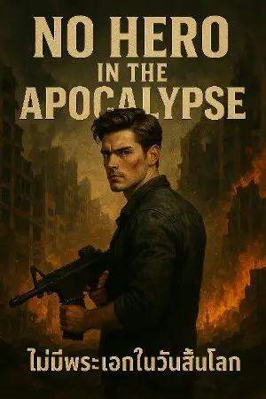ปกนิยาย No Hero in the Apocalypse” (ไม่มีพระเอกในวันสิ้นโลก)