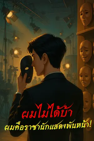 ปกนิยาย ผมไม่ได้บ้า ผมคือราชานักแสดงพันหน้า!