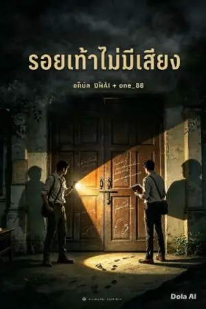 ปกนิยาย รอยเท้าไม่มีเสียง