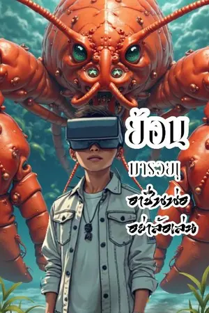 ปกนิยาย ย้อนเวลามาเลี้ยงกุ้ง