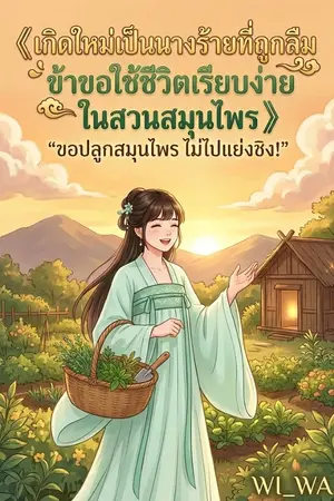 ปกนิยาย เกิดใหม่เป็นนางร้ายที่ถูกลืม ข้าขอใช้ชีวิตเรียบง่ายในสวนสมุนไพร