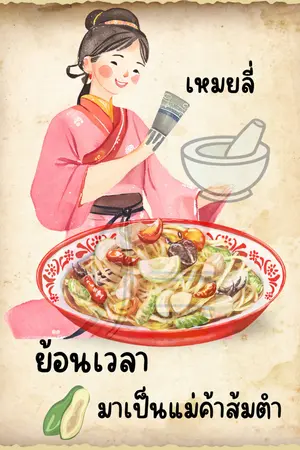ปกนิยาย ย้อนเวลามาเป็นแม่ค้าส้มตำ