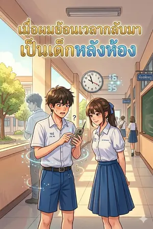 ปกนิยาย เมื่อผมย้อนเวลากลับมาเป็นเด็กหลังห้อง