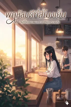 ปกนิยาย พฤหัสบดีที่สี่โมงเย็น: วันที่โลกของผมและเธอหมุนมาเจอกัน