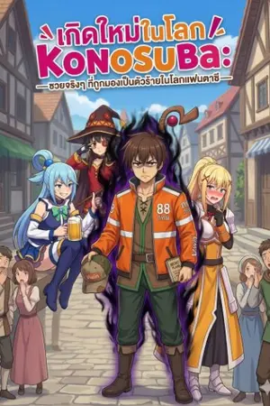 ปกนิยาย เกิดใหม่ในโลก Konosuba: —ซวยจริงๆ ที่ถูกมองเป็นตัวร้ายในโลกแฟนตาซี—