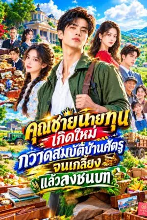 ปกนิยาย คุณชายนายทุนเกิดใหม่ กวาดสมบัติบ้านศัตรูจนเกลี้ยง แล้วลงชนบท