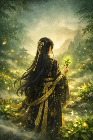 ปกนิยาย หมอหญิงมิติสมุนไพร